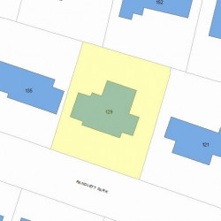 129 Randlett Park, Newton, MA 02465 plot plan