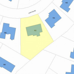 162 Cynthia Rd, Newton, MA 02459 plot plan