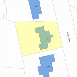 255 Woodcliff Rd, Newton, MA 02461 plot plan