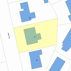 28 Park Dr, Newton, MA 02461 plot plan