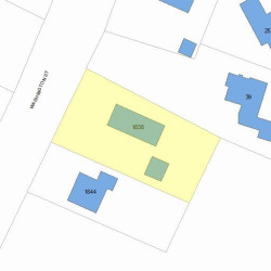 1838 Washington St, Newton, MA 02466 plot plan