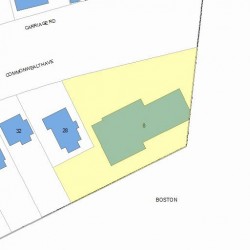 8 Commonwealth Ave, Newton, MA 02459 plot plan
