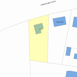 1118 Commonwealth Ave, Newton, MA 02459 plot plan