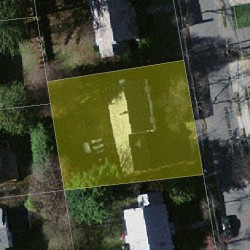 33 Sheldon Rd, Newton, MA 02459 aerial view