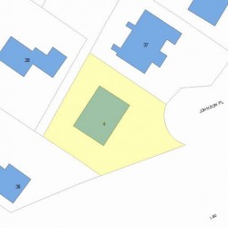 41 Johnson Pl, Newton, MA 02466 plot plan