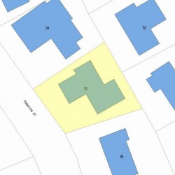 30 Emmons St, Newton, MA 02465 plot plan