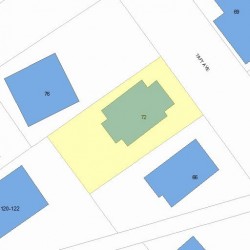 72 Taft Ave, Newton, MA 02465 plot plan