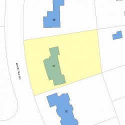 60 White Oak Rd, Newton, MA 02468 plot plan