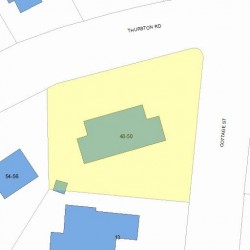 48 Thurston Rd, Newton, MA 02464 plot plan