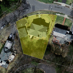 134 Dorset Rd, Newton, MA 02468 aerial view