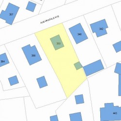 350 Auburndale Ave, Newton, MA 02466 plot plan