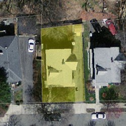 2117 Commonwealth Ave, Newton, MA 02466 aerial view