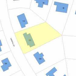 122 Dane Hill Rd, Newton, MA 02461 plot plan