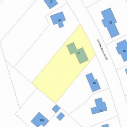 53 Quinobequin Rd, Newton, MA 02462 plot plan