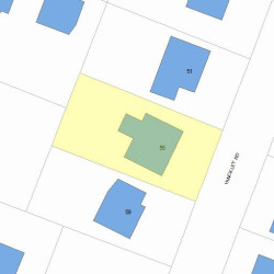 55 Hinckley Rd, Newton, MA 02468 plot plan