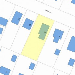 24 Orris St, Newton, MA 02466 plot plan