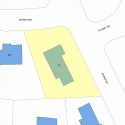 24 Ruane Rd, Newton, MA 02465 plot plan