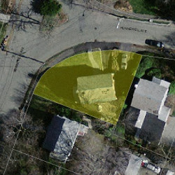 172 Hunnewell Ave, Newton, MA 02458 aerial view