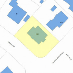 621 Saw Mill Brook Pkwy, Newton, MA 02459 plot plan
