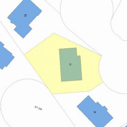 18 Pine Meadow Dr, Newton, MA 02466 plot plan