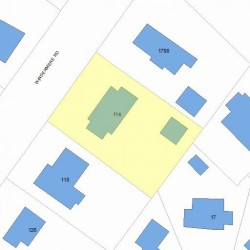 114 Windermere Rd, Newton, MA 02466 plot plan