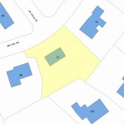 84 Rachel Rd, Newton, MA 02459 plot plan