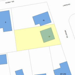 57 Murray Rd, Newton, MA 02465 plot plan