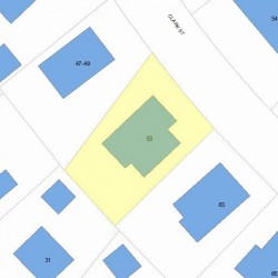 53 Clark St, Newton, MA 02459 plot plan