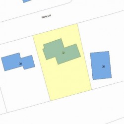 32 Park Ln, Newton, MA 02459 plot plan