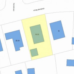18 Athelstane Rd, Newton, MA 02459 plot plan