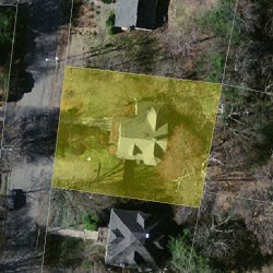 34 Chestnut Ter, Newton, MA 02459 aerial view