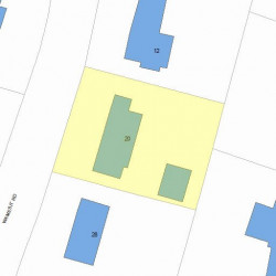 20 Wamesit Rd, Newton, MA 02468 plot plan