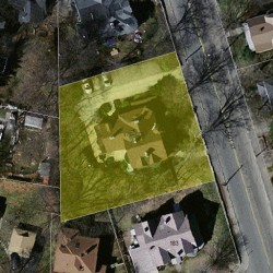 179 Walnut St, Newton, MA 02460 aerial view