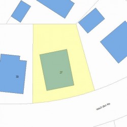 27 Waldorf Rd, Newton, MA 02461 plot plan