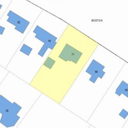 72 Beacon St, Newton, MA 02459 plot plan