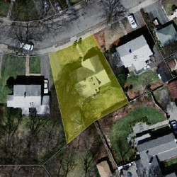 21 Furbush Ave, Newton, MA 02465 aerial view