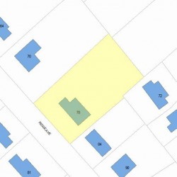 78 Ridge Ave, Newton, MA 02459 plot plan