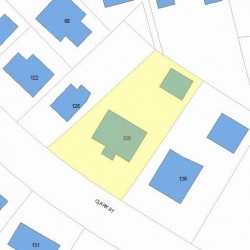 130 Clark St, Newton, MA 02459 plot plan