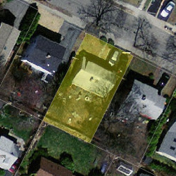 28 Grant St, Newton, MA 02465 aerial view
