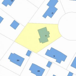 18 Bonmar Cir, Newton, MA 02466 plot plan