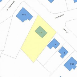 81 Clark St, Newton, MA 02459 plot plan