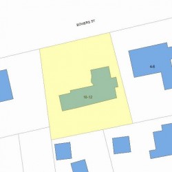 12 Bowers St, Newton, MA 02460 plot plan