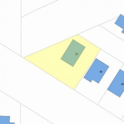 52 Harrison St, Newton, MA 02461 plot plan