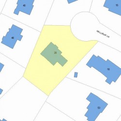 20 Malubar Ln, Newton, MA 02459 plot plan