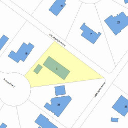 8 Shumaker Path, Newton, MA 02459 plot plan