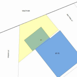 61 Waltham St, Newton, MA 02465 plot plan