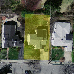 93 Parker Ave, Newton, MA 02461 aerial view