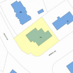 394 Dudley Rd, Newton, MA 02459 plot plan