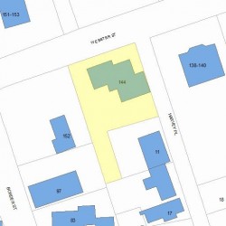 144 Webster St, Newton, MA 02465 plot plan