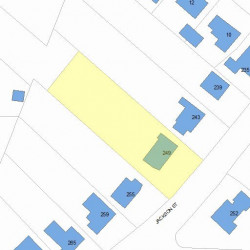 249 Jackson St, Newton, MA 02459 plot plan